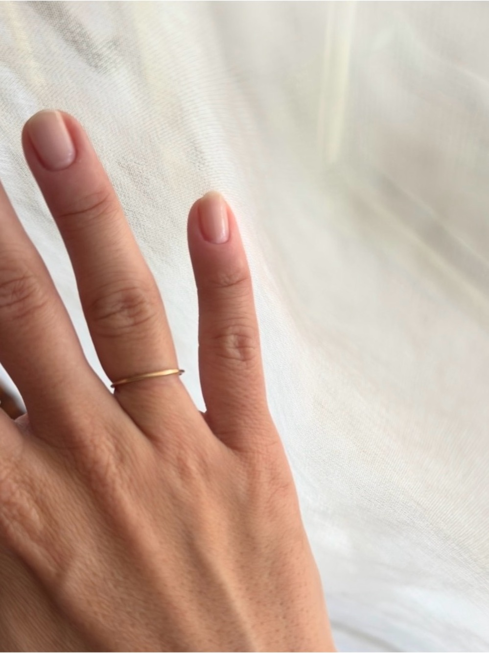 Catbird Delicate Gold Stacking Ring - Picture 2 of 7